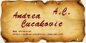 Andrea Čučaković vizit kartica